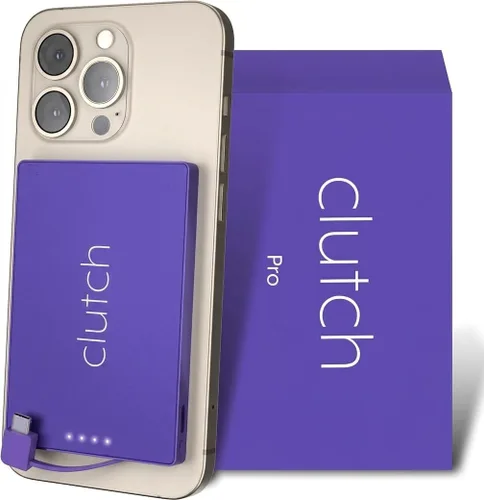 Miniatura 10 de Clutch - Cargador portátil Pro USB-C - Compatible con iPhone 15, 16, 17 y dispositivos Android - Batería magnética de banco de energía - Aprobado