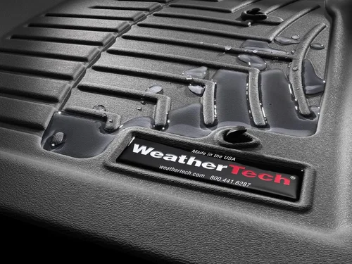 Miniatura 3 de WeatherTech Revestimientos de suelo personalizados para Hyundai Santa Fe - 1ª y 2ª fila (441485-1-2), negro