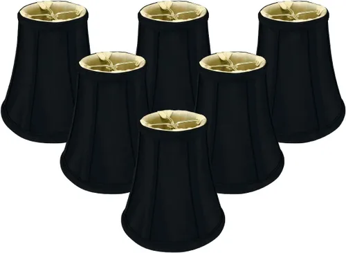 Miniatura 48 de Royal Designs, Inc. BSO-704FC-6AGL True Bell - Pantalla básica para lámpara con clip de llama, 3.5 x 6 x 6.25, dorado antiguo
