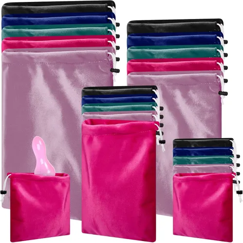 Amylove 20 bolsas de almacenamiento de juguetes para adultos, bolsas de regalo con cordón para cosas ligeras, multiusos, plegable, para el hogar,