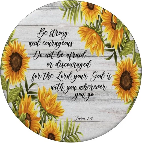 Miniatura 3 de Joshua 1 9 Cristiano Biblia Verso Girasol Cita de Escritura PopSockets Swappable PopGrip