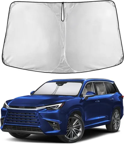 Miniatura 267 de Econour Parasol para parabrisas compatible con Honda Civic 2016-2021, protector de parasol plegable para ventana, bloquea los rayos UV y mantiene tu