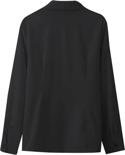 Miniatura 3 de Camisas de vestir con botones para mujer, camisas de vestir sin arrugas, manga larga, cuello para oficina, trabajo, blusas formales