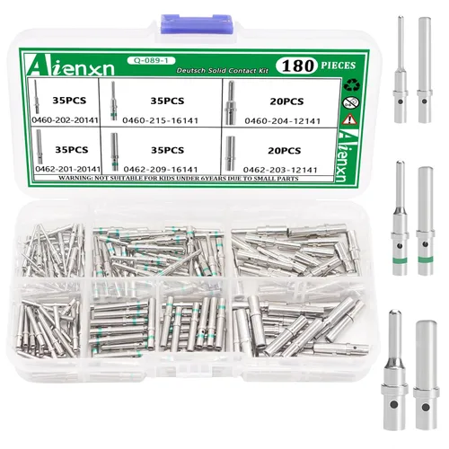 Miniatura 9 de 30 pares (60 unidades) de clavijas DT tamaño de contacto 16 macho hembra, kit de conector/terminal DT para conector Deutsch 14-20 AWG calibre