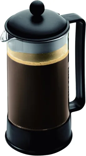 Miniatura 2 de Bodum Cafetera de prensa francesa Brazil de 34 onzas, vidrio de borosilicato resistente al calor, negro - Fabricado en Portugal