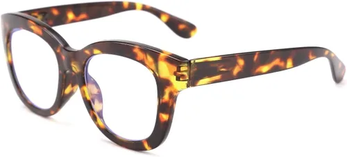 Miniatura 9 de FEISEDY Anteojos de lectura retro de marco cuadrado grueso con lentes de bloqueo de luz azul antideslumbrantes para fatiga ocular digital B2534