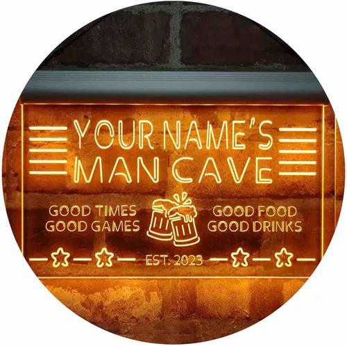 Miniatura 15 de ADVPRO Letrero de neón LED multicolor personalizado con texto en inglés "Man Cave Home Bar Est. Year", 32 x 24 pulgadas st4s86-x0012a-tm-c Varios