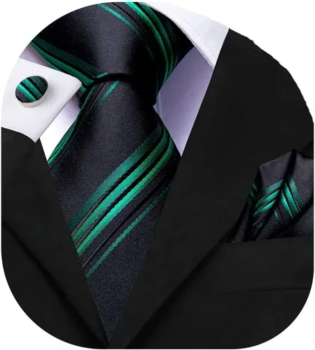 Miniatura 83 de Dubulle Corbata tejida de cachemira para hombre y gemelos de pañuelo para hombre, conjunto de gemelos para boda formal y negocios