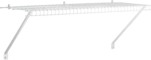 Miniatura 13 de Rubbermaid: kit de estante de lino para montaje directo, longitud de 3 pies, color blanco