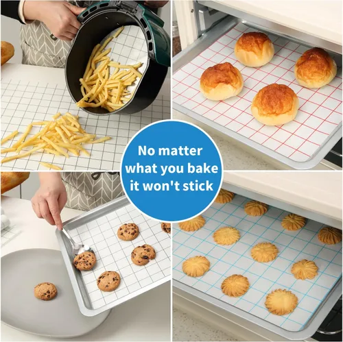 Miniatura 7 de Rollo de silicona para hornear de 16 pulgadas x 5 pies, corte libre, tapete antideslizante para repostería, revestimiento antiadherente reutilizable