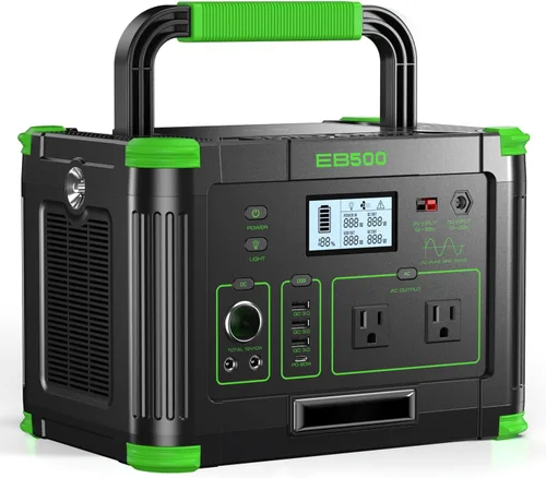 Miniatura 11 de Central eléctrica portátil de 2400W 1843Wh GRECELL generador solar al aire libre con 2400W (4800W pico) 4 salidas de CA, batería de respaldo
