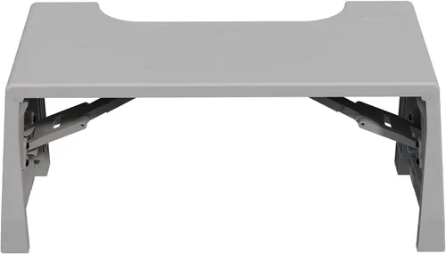 Miniatura 13 de Squatty Potty Porta Traveler Taburete plegable de inodoro para viajes, 7" de altura, gris