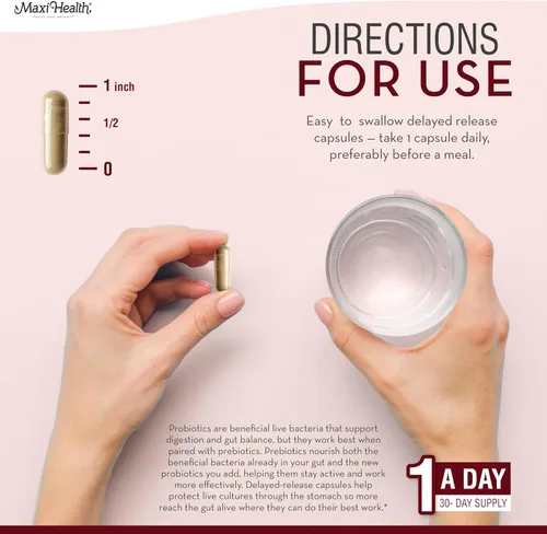 Miniatura 6 de Probióticos para la salud digestiva y el intestino – 15 cepas, 20 mil millones de UFC organismos activos – Probióticos para hombres y mujeres