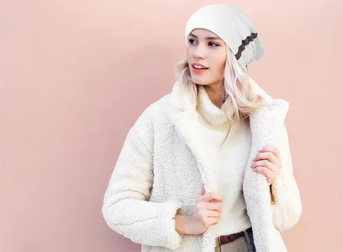 Miniatura 5 de Gorro de punto holgado para invierno, cálido y suave, para clima frío