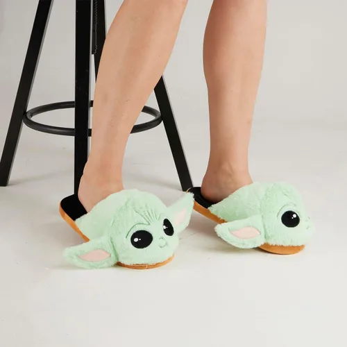 Miniatura 2 de Disney Pantuflas para mujer, esponjosas 3D antideslizantes, regalos de Baby Yoda