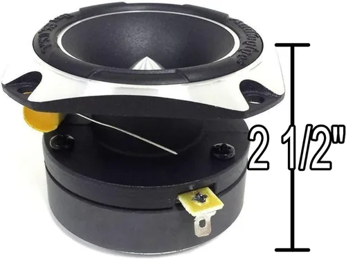 Miniatura 7 de Audiopipe Super Tweeter de titanio resistente, negro (ATR-4061), agudos potentes y nítidos, mejora de sonido de grado profesional, diseño