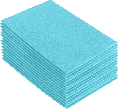 Miniatura 217 de FabricLA Hojas de fieltro acrílico para manualidades, cuadrados de fieltro precortados suaves de 4 x 4 pulgadas (3.9 in x 3.9 in), utiliza hojas