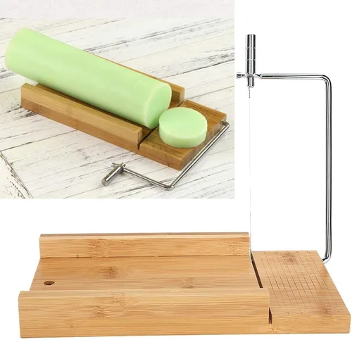 Miniatura 5 de Cortador de jabón de alambre, herramienta de corte de jabón de madera, suministros de fabricación de jabón para hacer pasteles de mantequilla