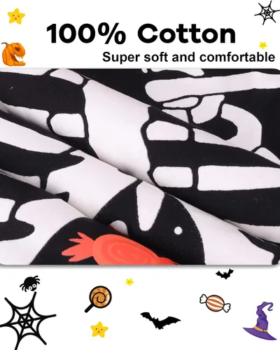 Miniatura 6 de DAUGHTER QUEEN Pijama para niños de 4 piezas, 100% algodón, talla 18 meses a 12 años