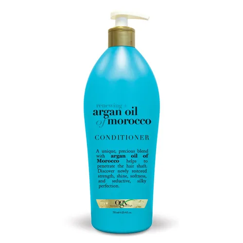 Miniatura 7 de OGX Acondicionador hidratante con aceite de argán renovador de Marruecos, aceite de argán prensado en frío para ayudar a hidratar, suavizar