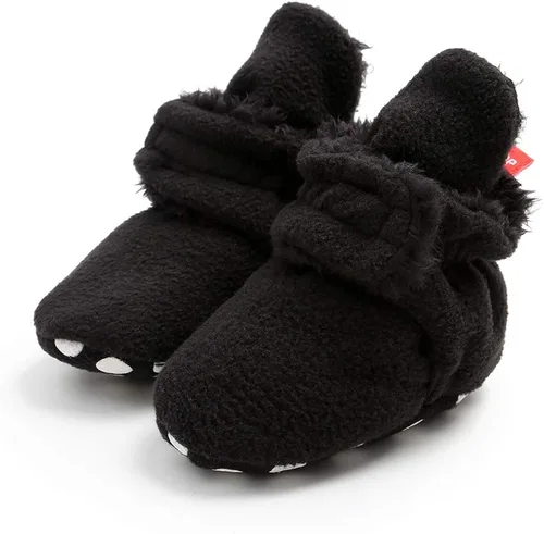 Miniatura 5 de Botas de forro polar para recién nacido, cálidas y cálidas, para invierno, para niños, antideslizantes, suela suave