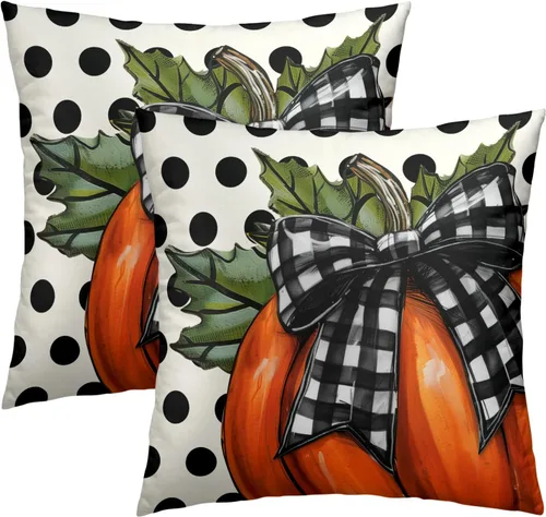 Miniatura 27 de Juego de 2 fundas de cojín decorativas con bandera americana y flores de amapola roja y azul, 16 x 16 pulgadas, fundas cuadradas para sofá, sillón