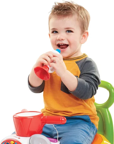 Miniatura 2 de Little People Fisher-Price Juguete con música Parade Ride-On, blanco