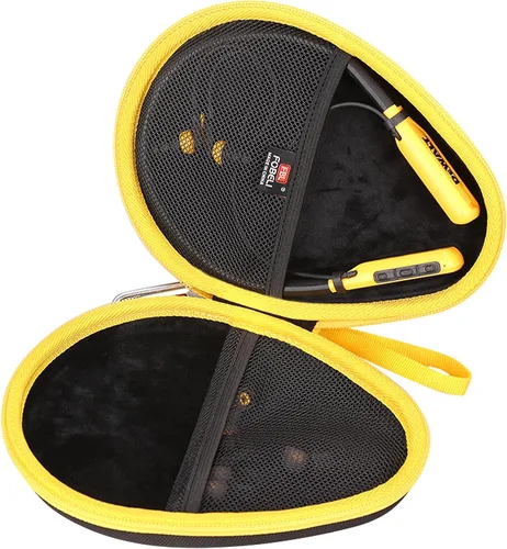 Miniatura 2 de FBLFOBELI Funda rígida compatible con auriculares Bluetooth inalámbricos DEWALT con banda para el cuello, auriculares Bluetooth 2 en 1 con altavoces