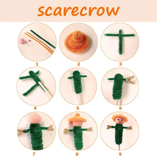 Miniatura 5 de 100 piezas de tallos de chenilla para limpiadores de tuberías, juego de limpiadores de tubería verde para manualidades de bricolaje (verde)