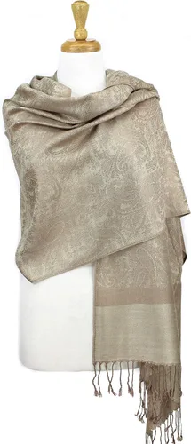 Miniatura 4 de PASKMLNA Estola de bufanda de pashmina jacquard de cachemira