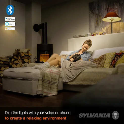 Miniatura 7 de LEDVANCE Sylvania Smart+ Bluetooth - Bombilla LED A19 blanca suave, compatible con Alexa, Apple HomeKit y Google Assistant, 1 paquete
