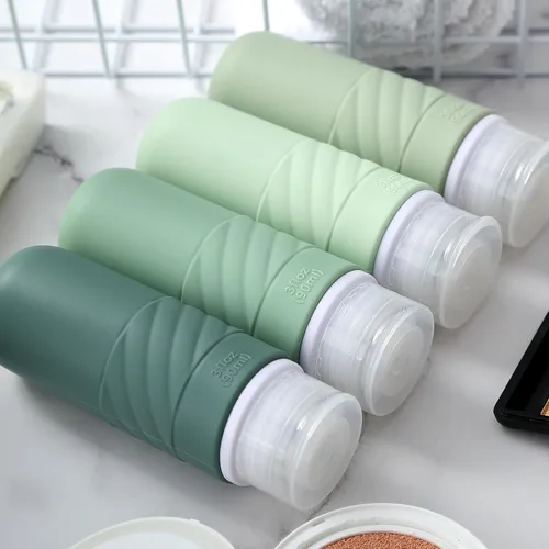 Miniatura 7 de Gemice Botellas de Viaje para Artículos de Aseo Personal, Aprobadas por la TSA, Botellas de Viaje Portátiles de 3oz, Envases de Tamaño de Viaje sin