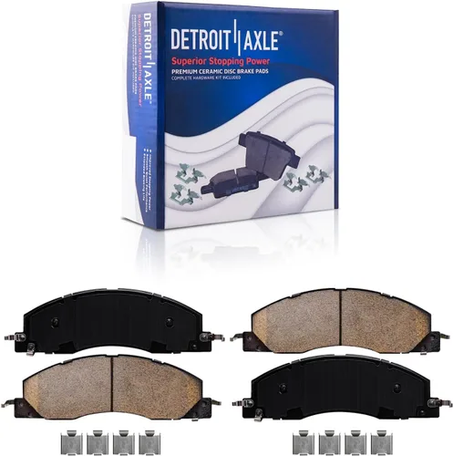Miniatura 3 de Detroit Axle - Pastillas de freno para Dodge Ram 2500 3500 2009-2010, Ram 1500 2011-2018 2500 3500 2012, repuesto de pastillas de freno de cerámica