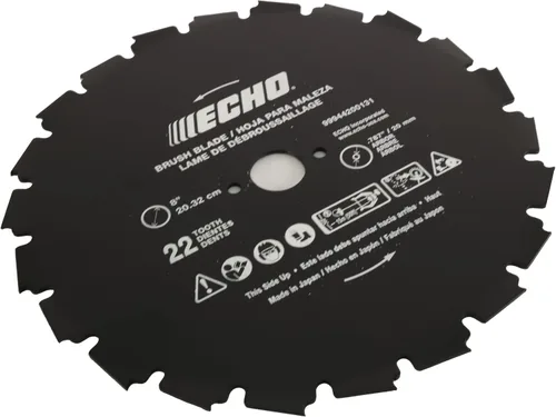 Miniatura 2 de 99944200131 Echo - Cuchilla de acero para desbrozadora de 0.787 in, 22 dientes, compatible con SRM-210 SRM-225 SRM-230 SRM-260 SRM-265 SRM-280