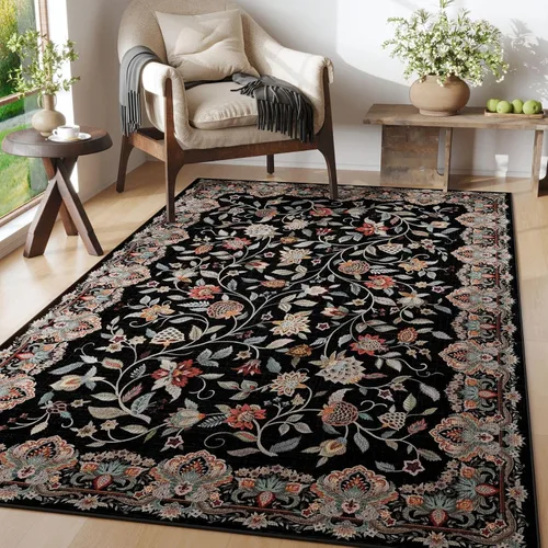 Miniatura 13 de Rugcomf Alfombra de pasillo de 2 x 6 pies, lavable, bohemio, suave, antideslizante, no desprende pelusa, lana sintética, estilo vintage para cocina