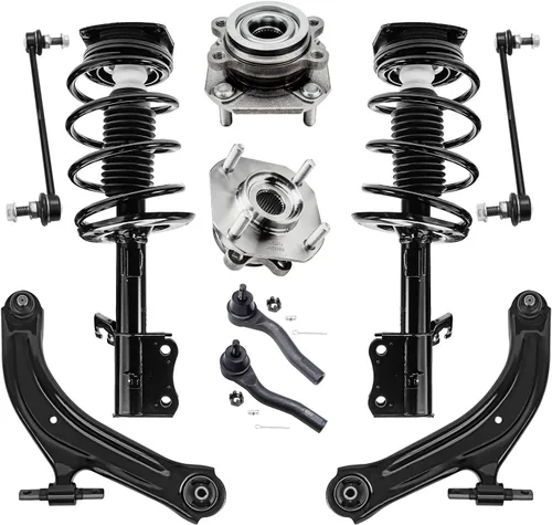 Miniatura 10 de Detroit Axle - Kit de nudillos de dirección delantera izquierda para Ford Edge Lincoln MKX 07-10, cojinete de rueda del lado del conductor, nudillo