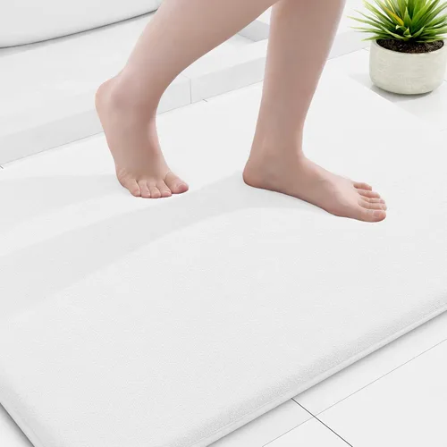 Miniatura 144 de Smiry Tapetes de Baño de Espuma Viscoelástica 36 x 24 pulgadas, Tapetes de Baño Extra Suaves y Absorbentes, Alfombra Antideslizante Lavable