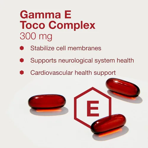 Miniatura 4 de PROTOCOL FOR LIFE BALANCE Gamma E Toco Complex - Vitamina E 300 mg - Apoyo antioxidante - para la salud cardiovascular y la salud cerebral