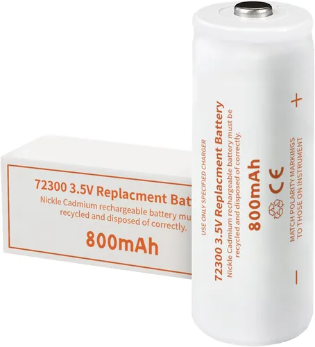 Miniatura 8 de Repuesto para batería Welch Allyn 72200, batería recargable de níquel cadmio de 3.5 V 800 mAh, compatible con manijas de alimentación 60835, 71000