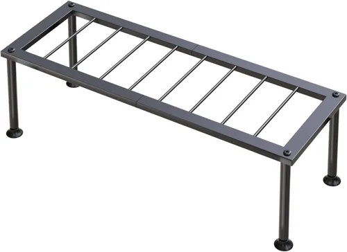 Soporte para plantas de 1 nivel: soporte para plantas de escalera - Soporte de metal para macetas - Estante de flores resistente para sala de estar,