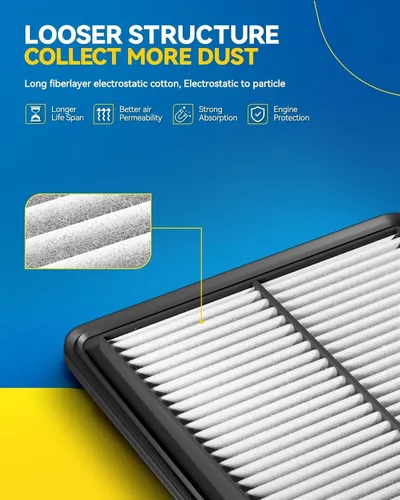 Miniatura 2 de PHILTOP Filtro de Aire del Motor CA7351 Reemplazo para Toyota Camry 1992-2001, Avalon 1995-2004, Sienna 1998-2003, Solara 1999-2003, Solara