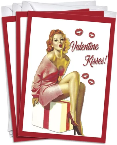 Miniatura 26 de Wright Home & Gift Divertidas tarjetas de felicitación del día de San Valentín/Galentines Paquete de 20 unidades a granel + 20 sobres (5 x 7)