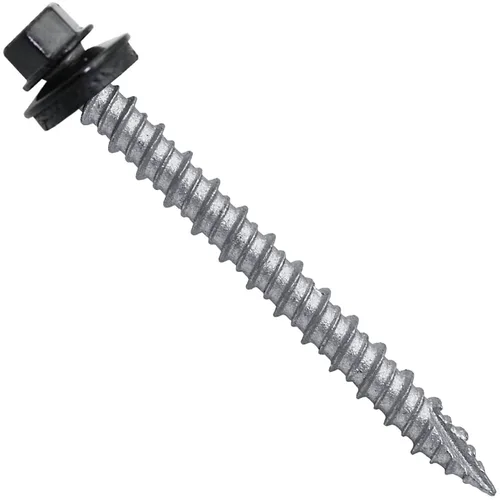 Miniatura 18 de Brite - Tornillos para techos de metal blanco (10 x 2 unidades), cabezal de arandela hexagonal, arranque automático/roscado, arandela EPDM, 3 x 250