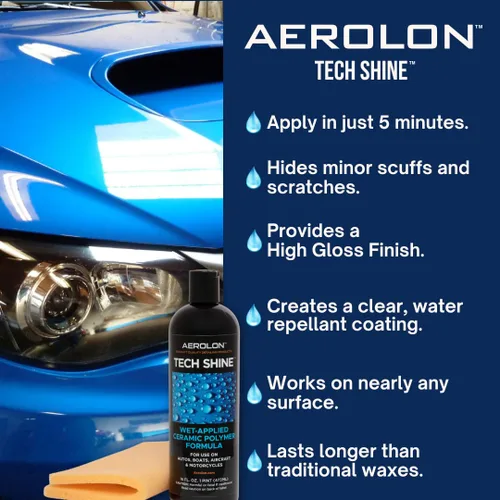Miniatura 2 de Tech Shine: revestimiento de cerámica para automóviles, cera de automóvil, esmalte de automóvil, revestimiento de polímero de cerámica, esmalte