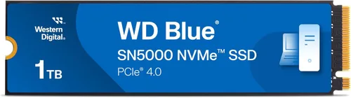 Western Digital 1TB WD Blue SN5000 NVMe - Unidad de estado sólido interna SSD - PCIe Gen 4.0, M.2 2280, hasta 5,150 MB/s - WDS100T4B0E [Nueva