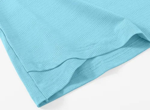 Miniatura 135 de Gopune Polo de golf con cuello en V para mujer, sin cuello, manga corta, ligera, de secado rápido, camisetas de tenis para correr