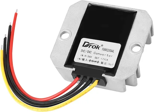 Miniatura 8 de DROK Boost Buck Convertidor de 9V-36V a 12V 3A 36W carcasa de aluminio impermeable auto elevador regulador de voltaje 12V V Transformador de voltios