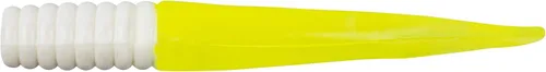 Miniatura 57 de Bobby Garland Slab Slay'R Señuelo de pesca de plástico suave para crappie, equipo de pesca y accesorios, 2 pulgadas, Chartreuse Silver Chartreuse