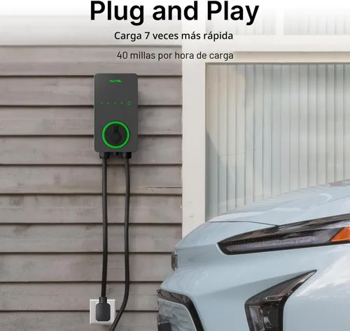 Miniatura 4 de Autel Cargador EV Nivel 2 40 Amperios Hogar Inteligente AI para Vehículo Eléctrico (EV) con Wi-Fi y Bluetooth, EVSE con Funda Integrada y Cable