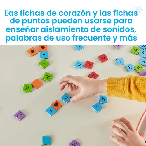 Miniatura 4 de hand2mind Phonics - Azulejos magnéticos de letras para construcción de palabras, reconocimiento de letras para jardín de infantes, sonidos